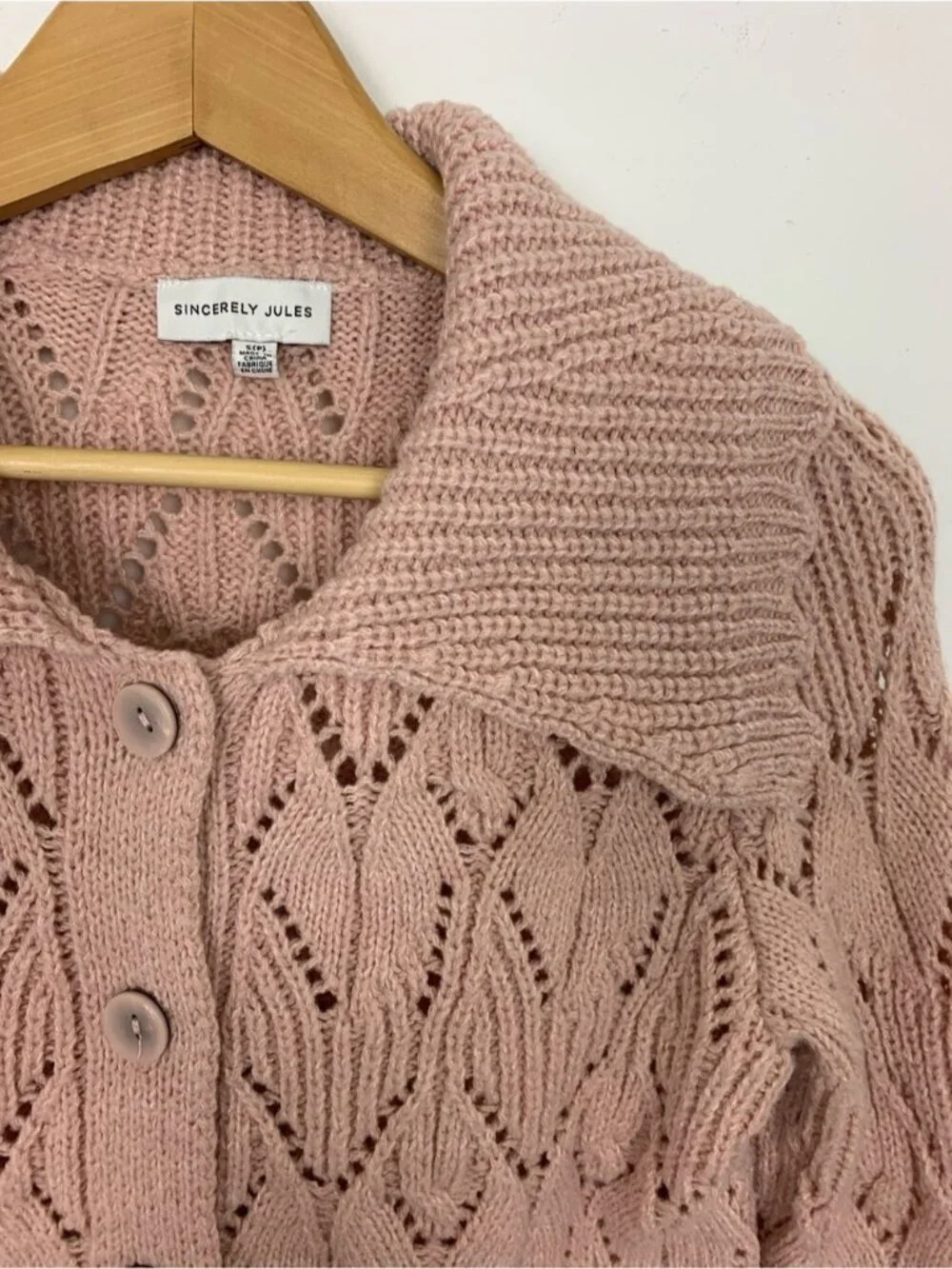Sincerely Jules Pointelle Cardigan